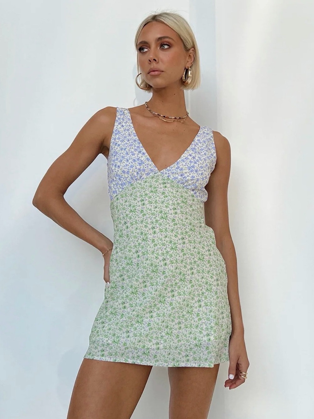 Princess Polly Floral Mini Dress Size US 2 Cottagecore